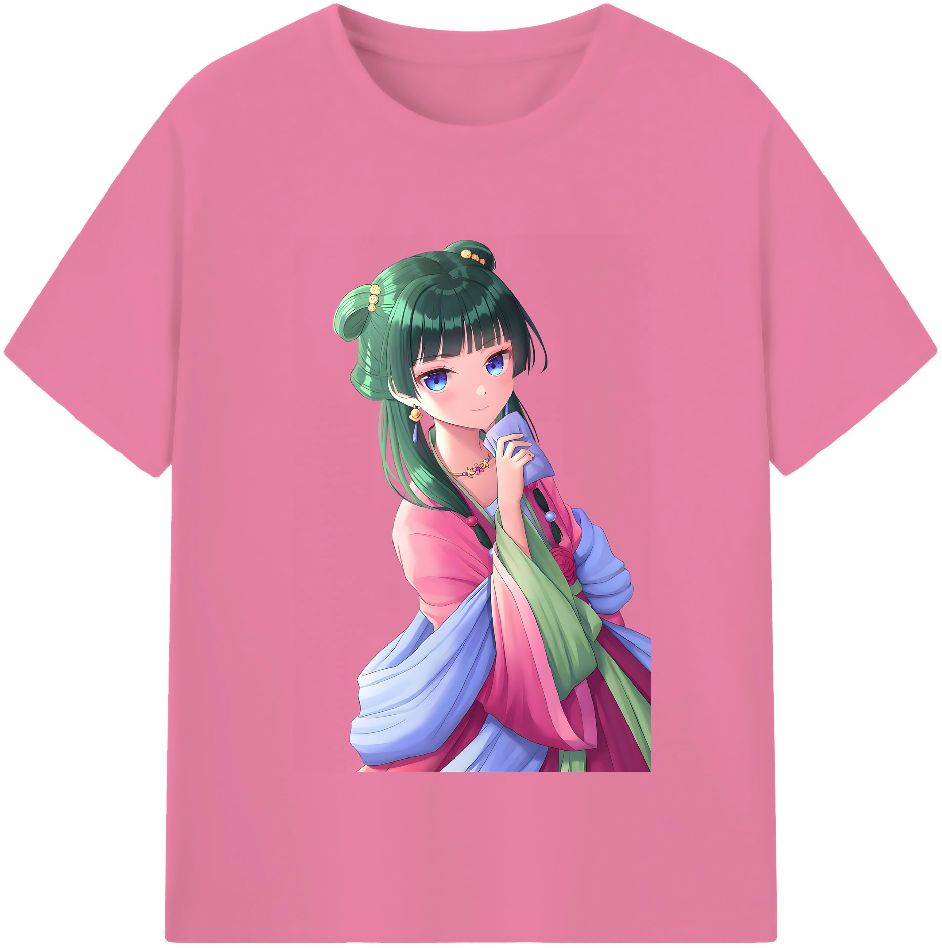 （画像用） 薬屋のひとりごと The Apothecary Diaries 綿100％半袖Tシャツ（フロントプリント）